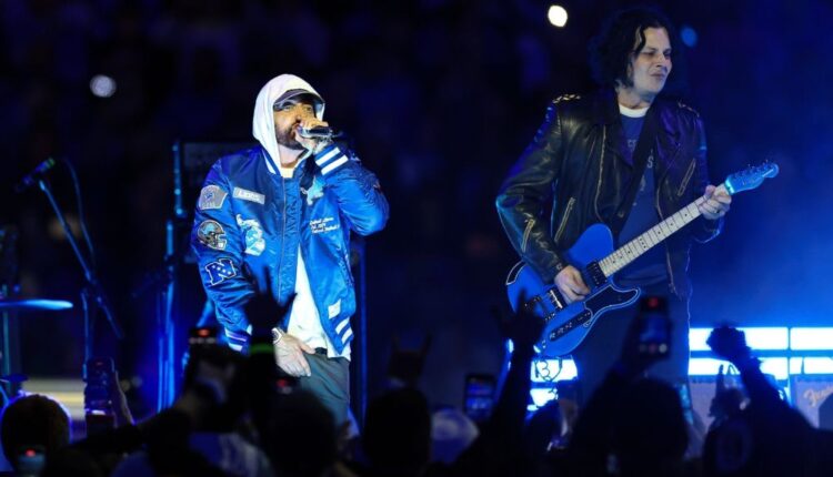 Eminem and Jack White Unite for an Epic Detroit Halftime Show at Lions Game