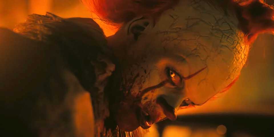 Bill Skarsgård as Pennywise in It: Welcome to Derry