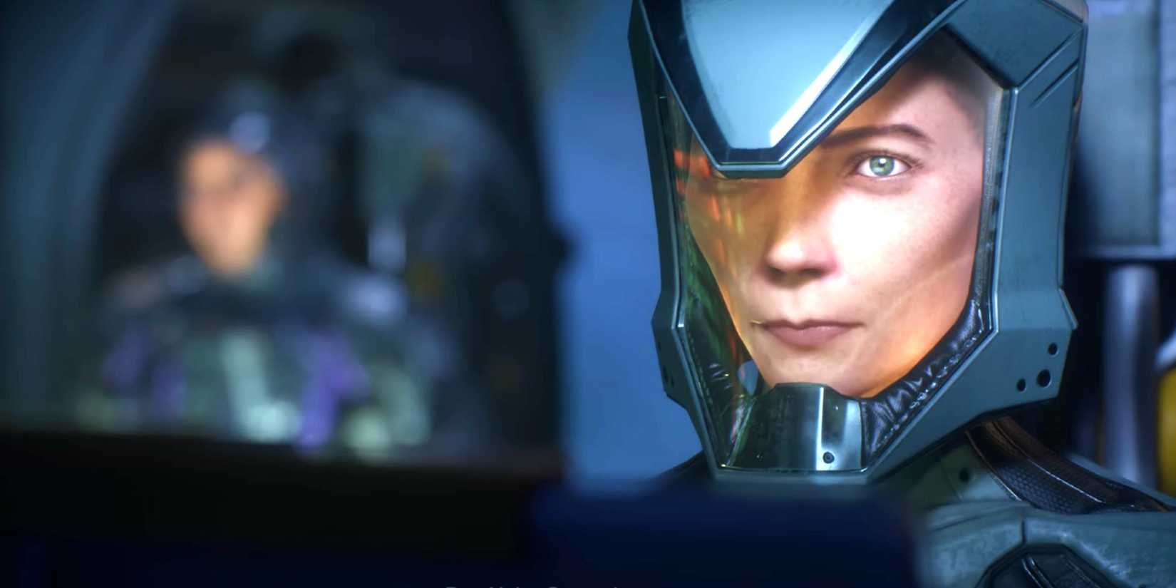 Exodus space woman with mask on in ship