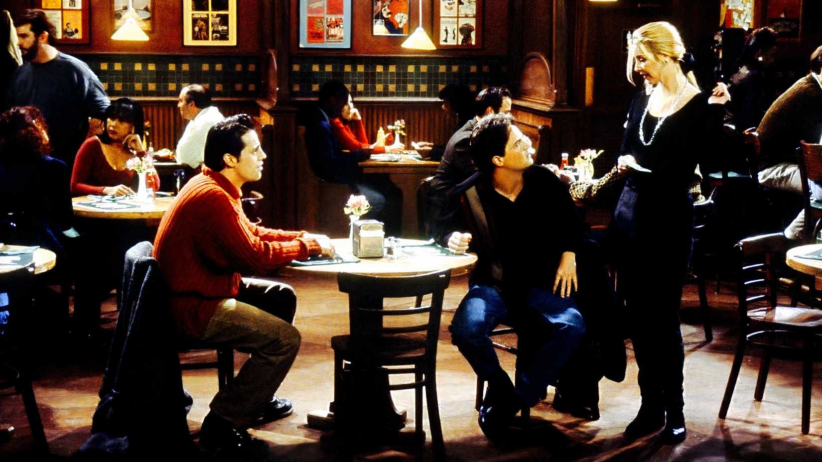 Ursula Waiting on Chandler and Joey in Friends