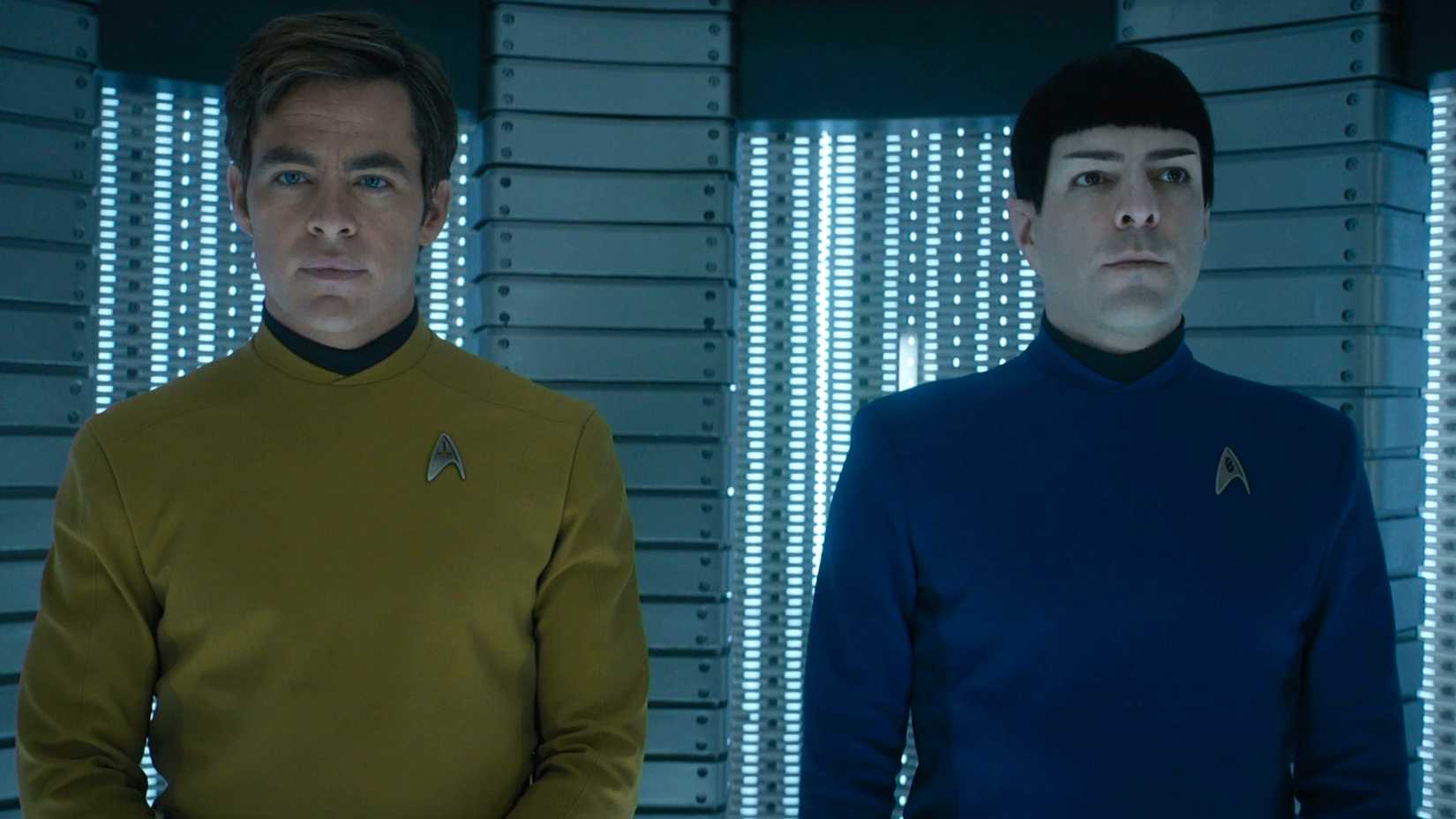 Kirk and Spock in the turbolift