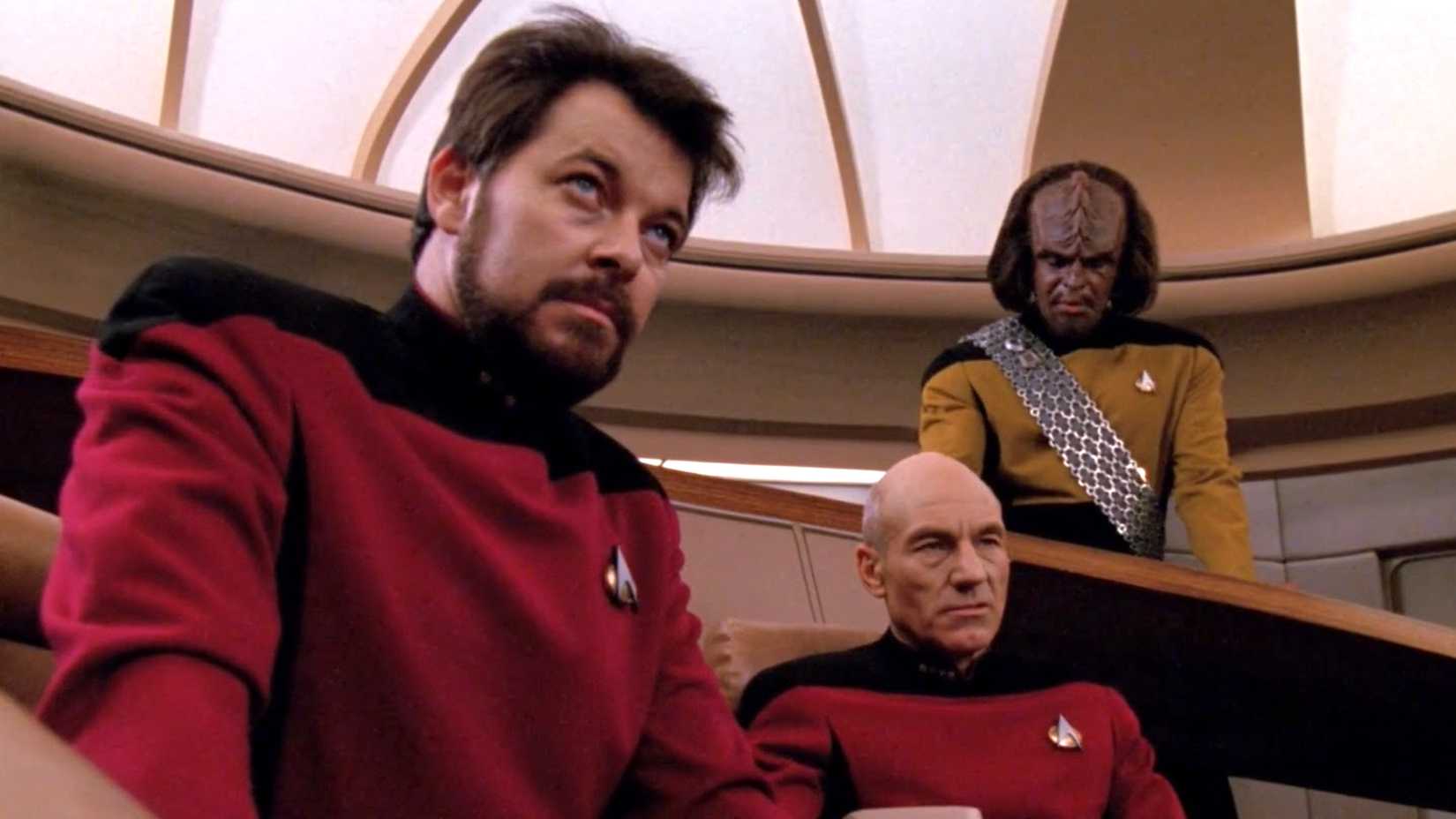 Riker, Picard and Worf
