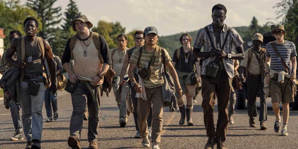 The cast of The Long Walk