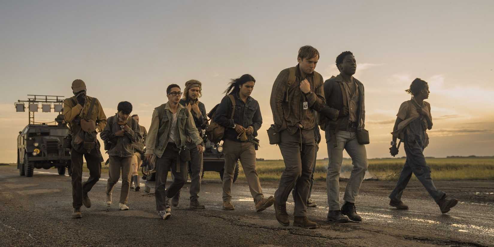 The cast of The Long Walk