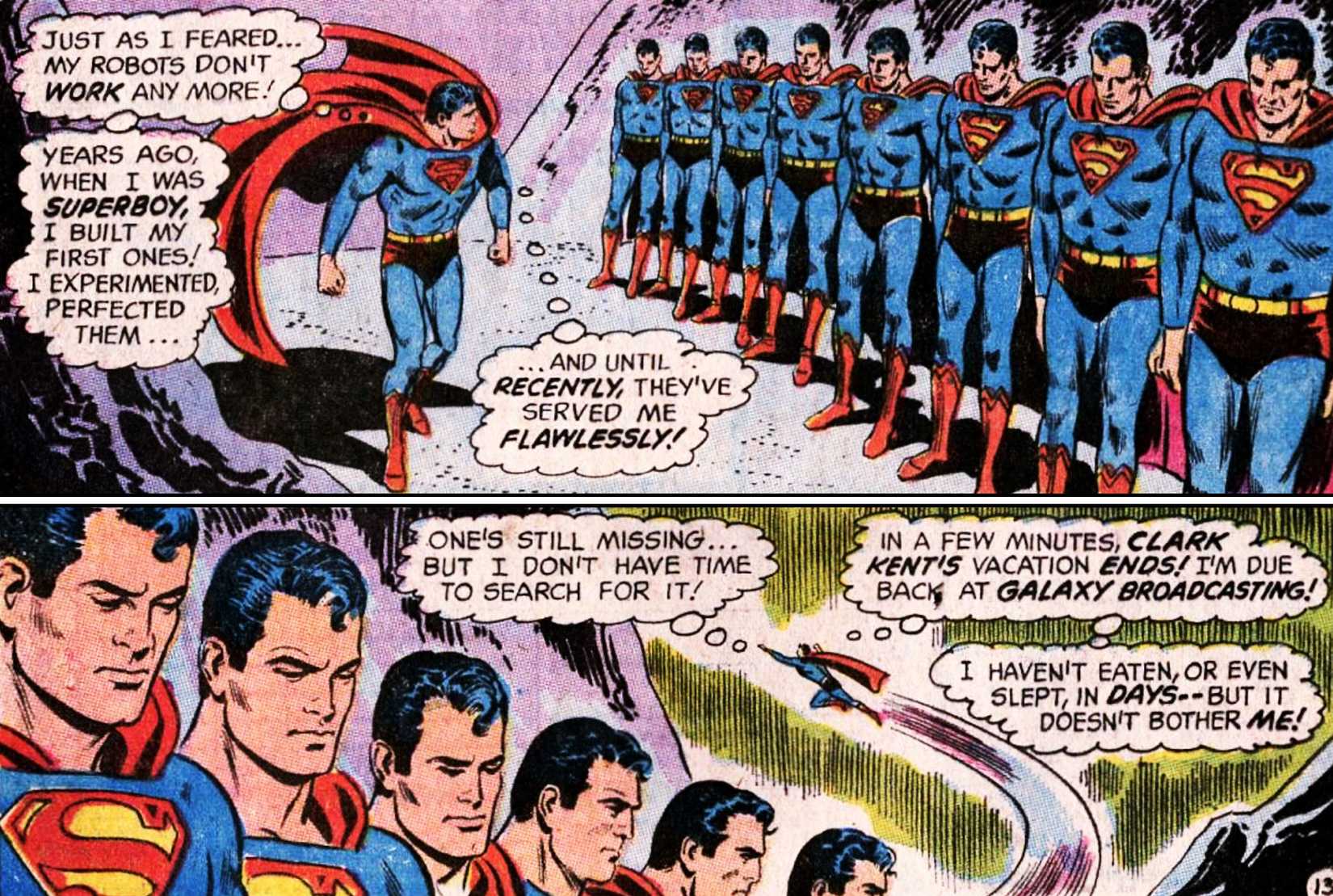 Superman Meets His Superman Robots