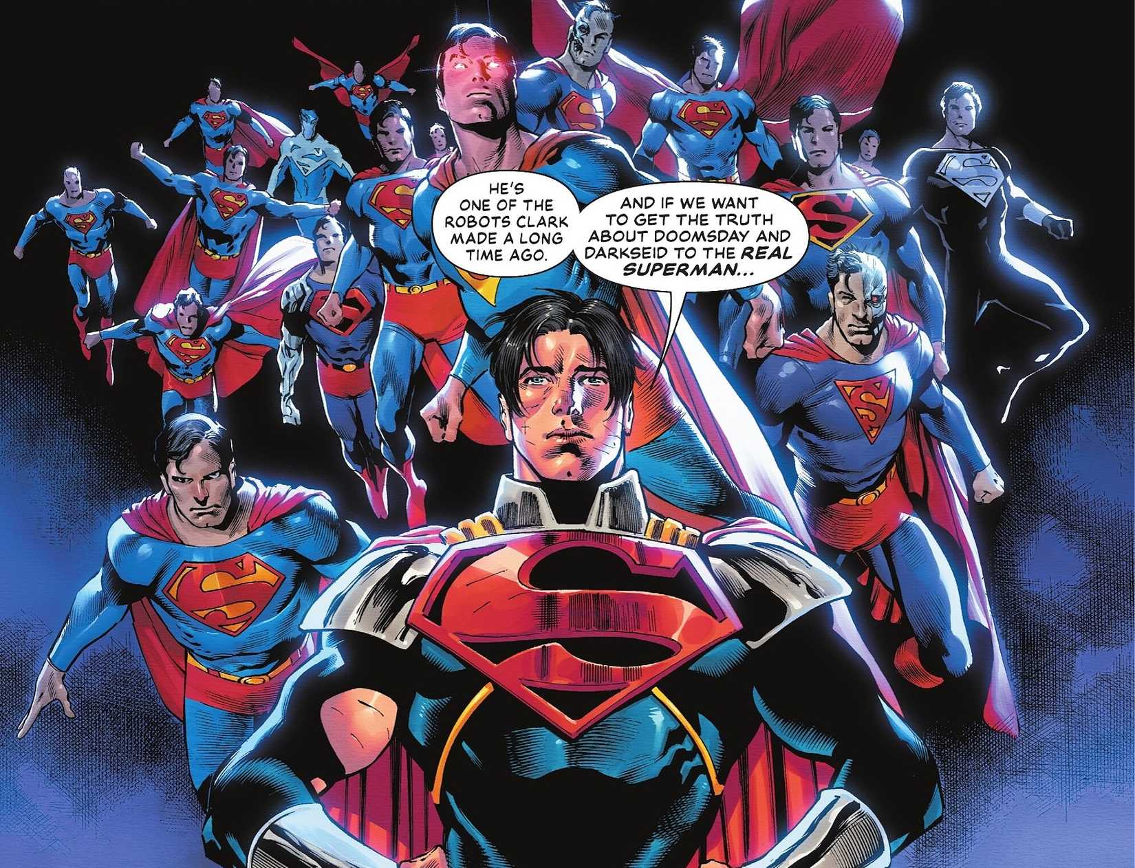 Superman Robot Army Gathers With Superboy-Prime