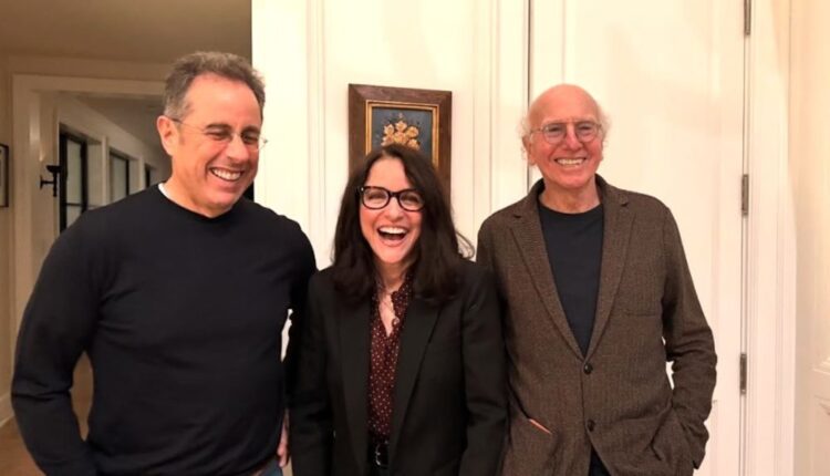 Larry David, Julia Louis-Dreyfus and Jerry Seinfeld Reunite in Festive Christmas Eve Photo