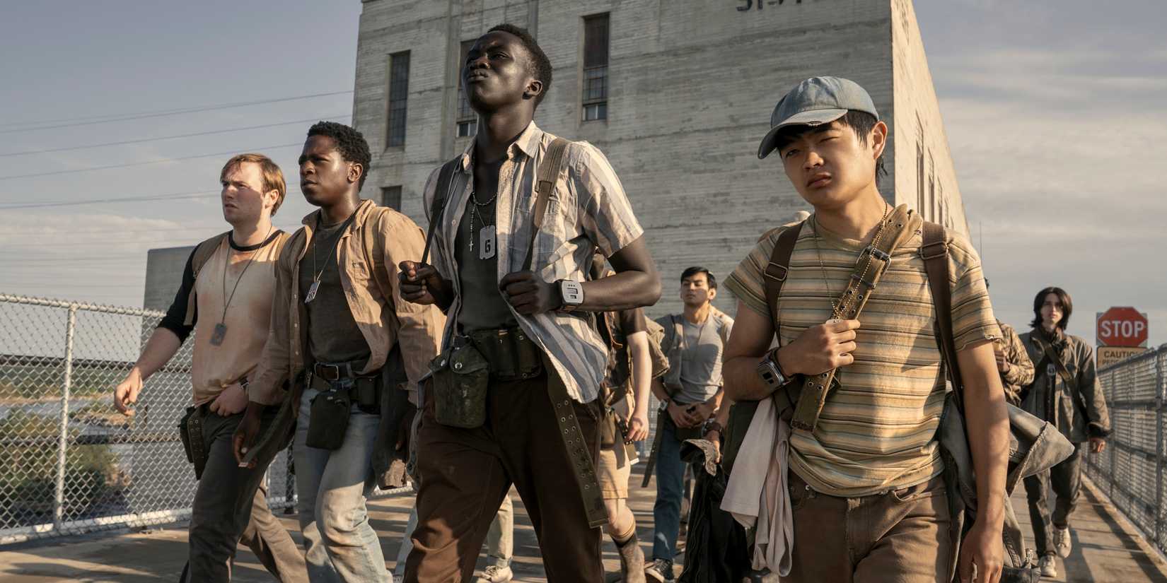 Contestants standing in The Long Walk