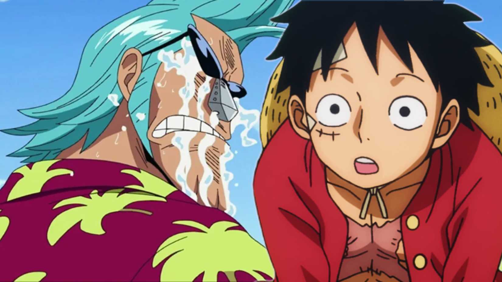 Luffy and Franky from One Piece