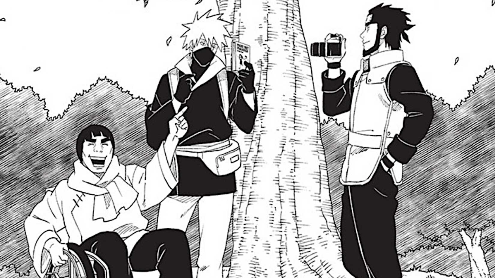 Kakashi, Guy, and Asuma in Naruto Steam Ninja Scrolls