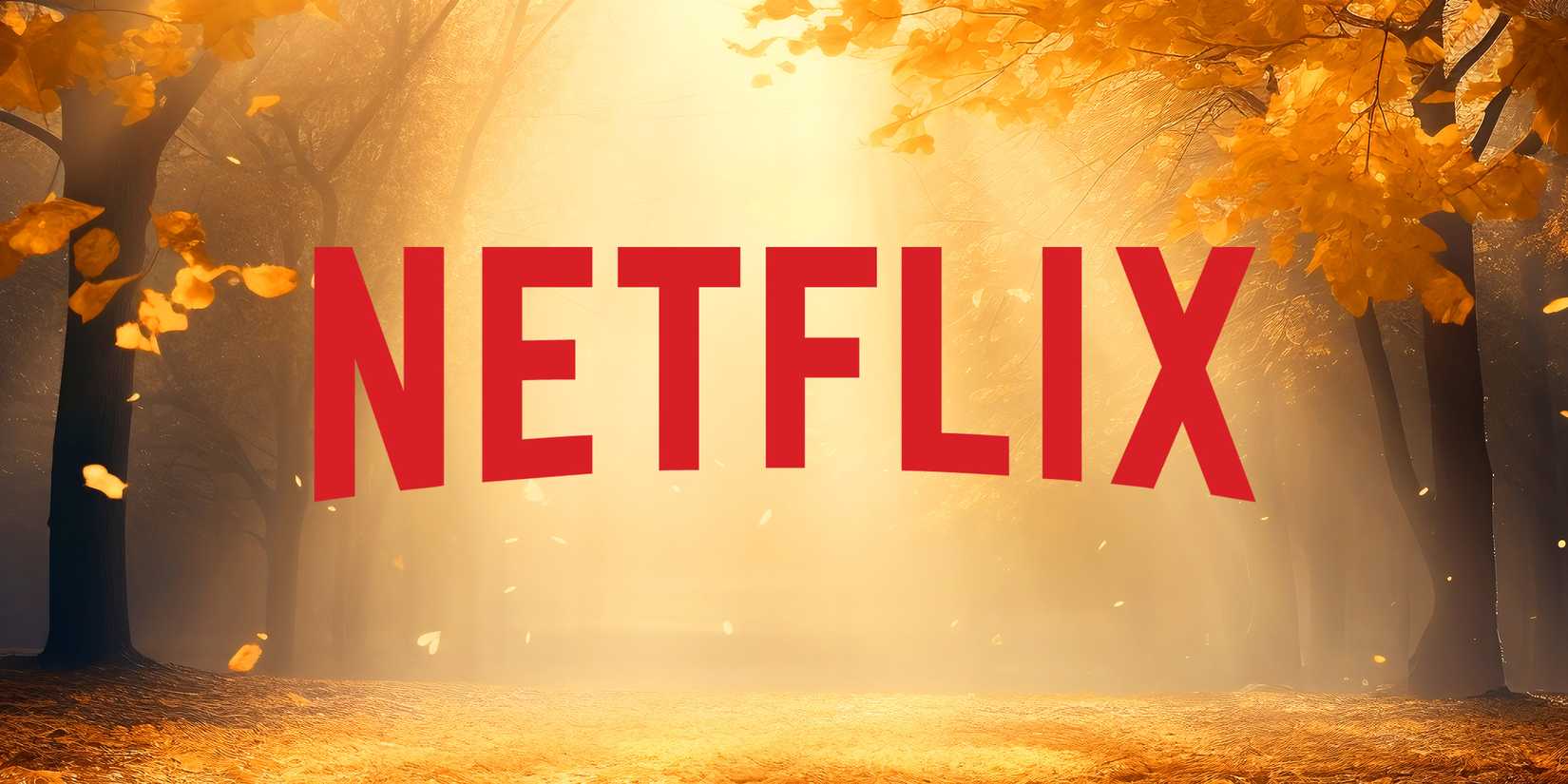 Netflix Logo Orange Leaves