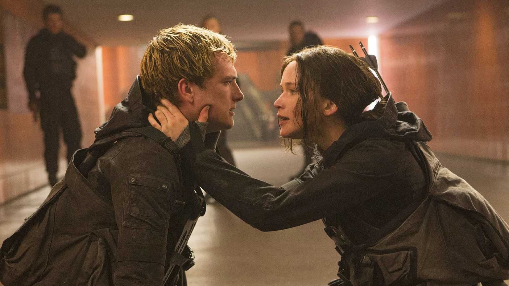 Peeta and Katniss in Mockingjay Part 2