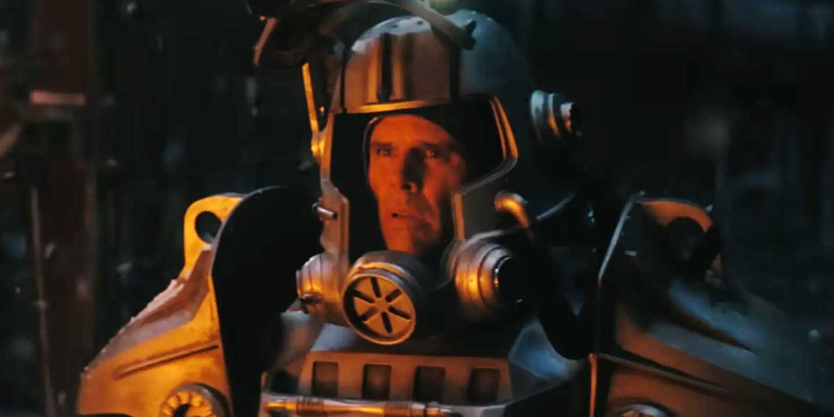 A power-armored Cooper in Fallout