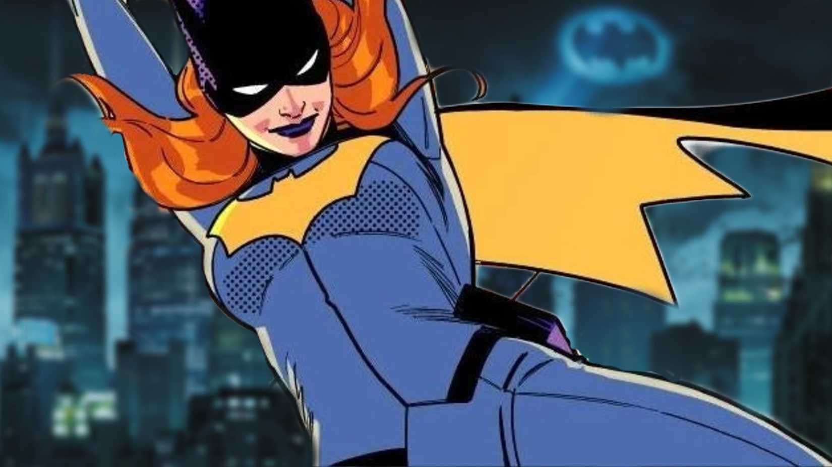 Batgirl against the Gotham skyline