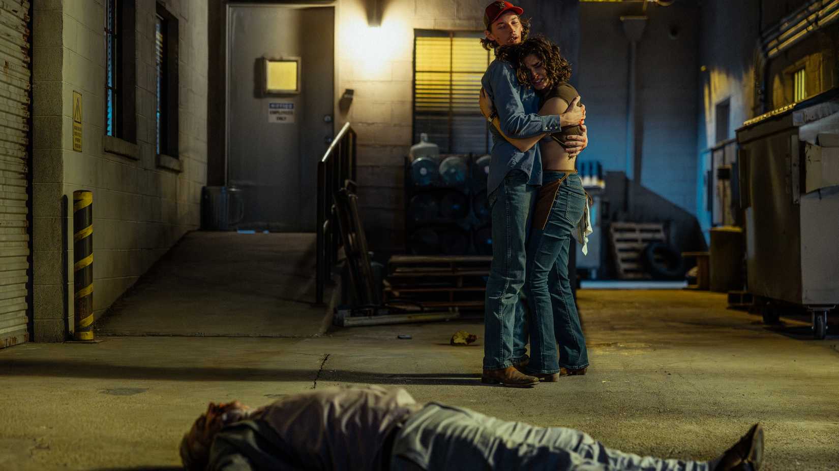 Cooper hugs Ariana after beatdown in Landman