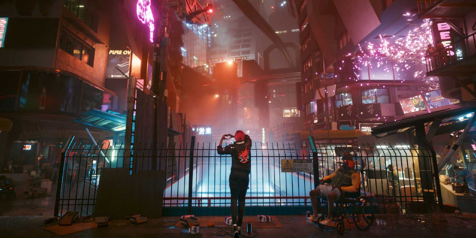 Cyberpunk 2077 image in a futuristic city