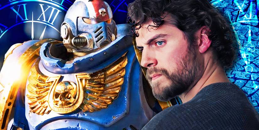 Henry Cavill with Warhammer 40K Space Marine