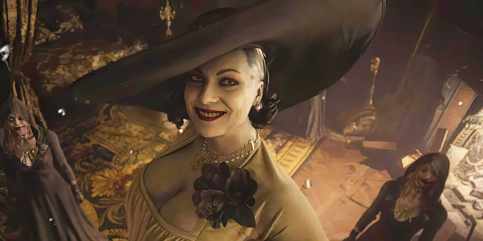 Lady Dimitrescu and her daughters in Resident Evil Village