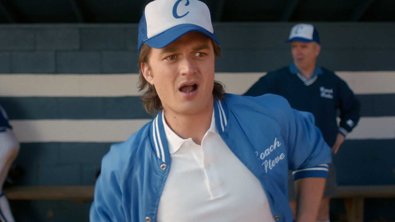 Steve as Little League Coach in Stranger Things 5